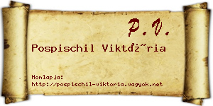 Pospischil Viktória névjegykártya
